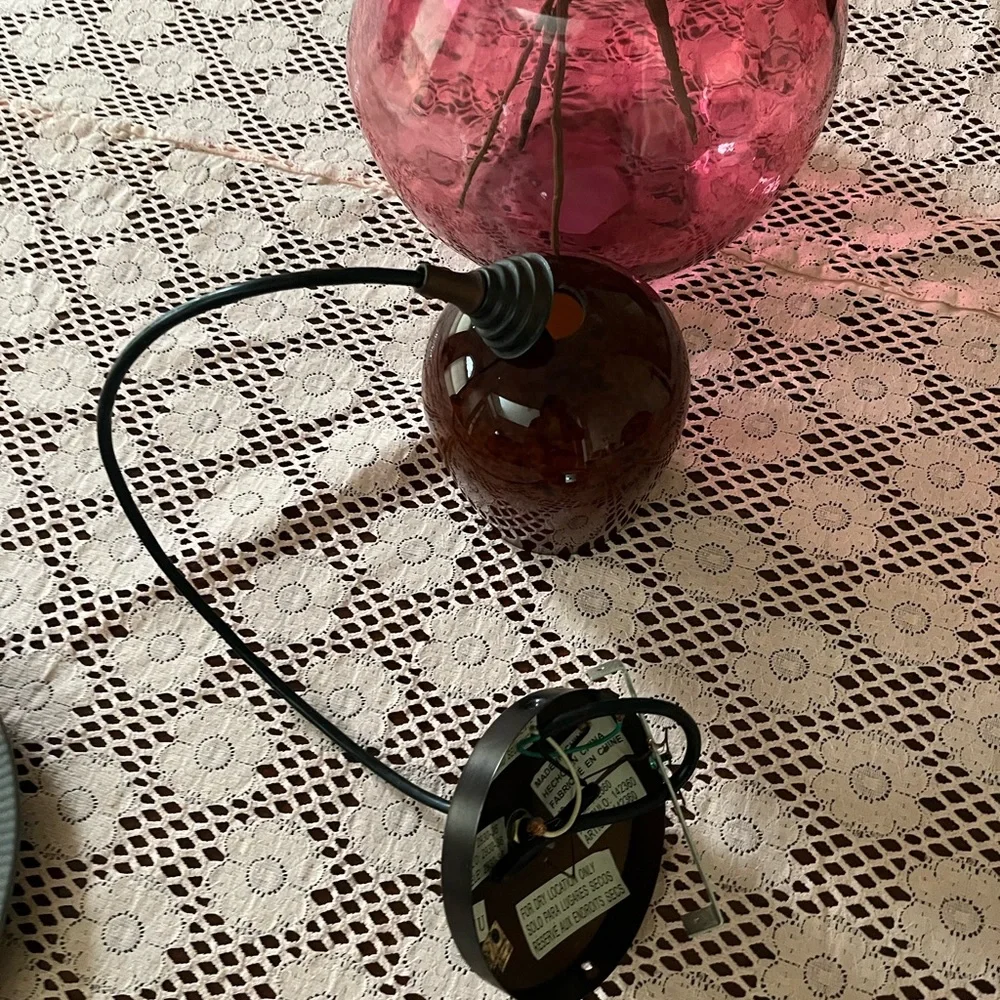 Vintage single Fixture/ bulb Ceiling